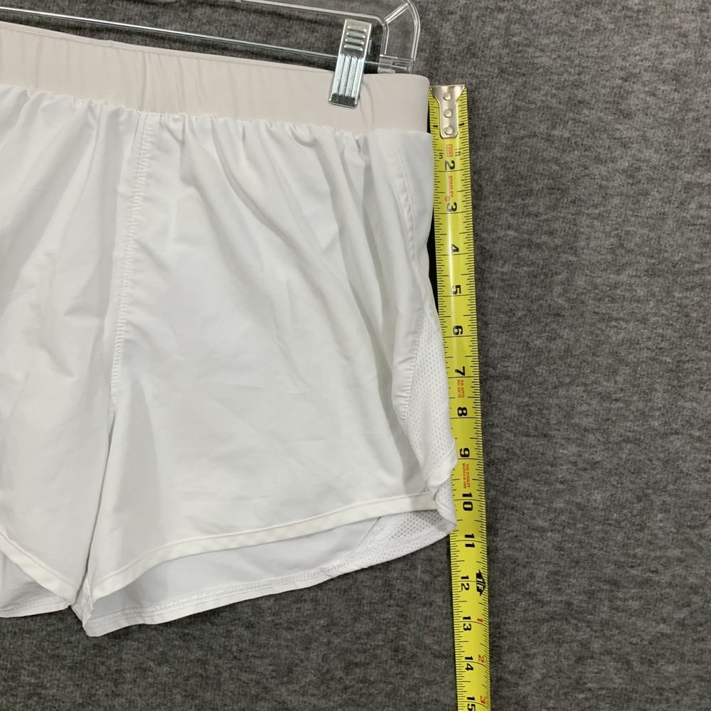 Under Armour Women's Fly By 2.0 Running Shorts White Size Medium Breathable 3.5" - Picture 11 of 16